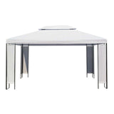 Canopies White 3 x 4 x 2.73 m Fabric - Front View