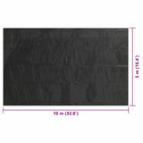 Floating Rectangular PE Solar Pool Film 10 x 5 m Black - Rear View
