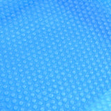 Floating Round PE Solar Pool Film 455 cm Blue - 45-Degree Angle