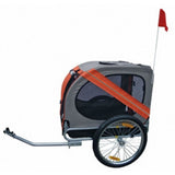 Dog Bike Trailer Orange - Front View