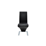 Dining Chairs 4 pcs Black Faux Leather