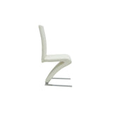 Dining Chairs 4 pcs White Faux Leather