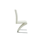 Dining Chairs 4 pcs White Faux Leather