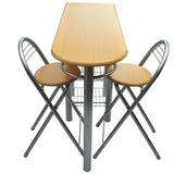 Kitchen / Breakfast Bar / Table and Chairs Set Wood - Top-Down View