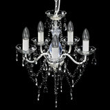 Chandelier 5 Bulbs Transparent - Side View