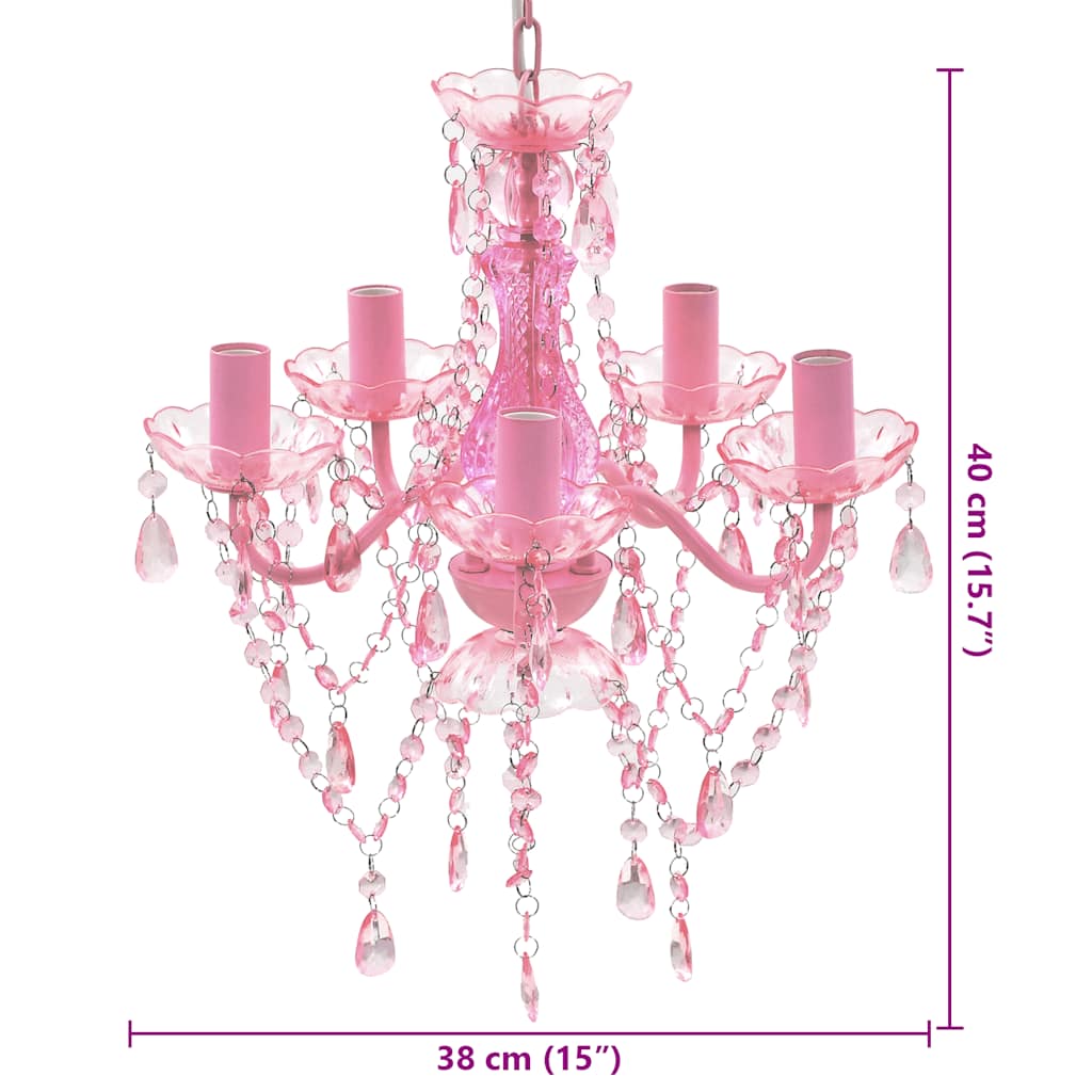 Crystal Light 5 Bulbs Pink