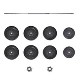 Barbell with Plates Set 60 kg - Top-Down View