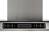 Island Mount Range Hood with LCD Display - Top-Down View