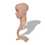 Mannequin head women A - Side View
