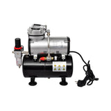 Airbrush Compressor Set with 2 Pistols - 45-Degree Angle