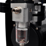 Airbrush compressor set with 3 pistols 255 x 135 x 220 mm - Rear View