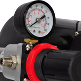 Airbrush compressor set with 3 pistols 310 x 150 x 310 mm - Rear View