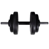 Barbell + 2 Dumbbell Set 60.5kg - Top-Down View