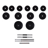 Barbell +2 Dumbbell Set 30.5kg - Top-Down View