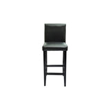 Bar Stools 6 pcs Black Faux Leather