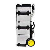 3-Part Rolling Tool Box with 2 Wheels - Side View