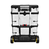 3-Part Rolling Tool Box with 2 Wheels - Rear View