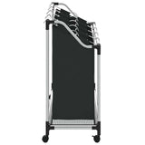 Laundry sorter with 4 bags black grey - Rear View