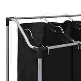 Laundry sorter with 4 bags black grey - Extra Image