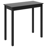 Bar Table MDF Black 115x55x107 cm - Front View