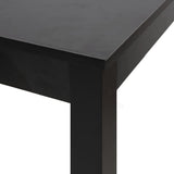 Bar Table MDF Black 115x55x107 cm - 45-Degree Angle