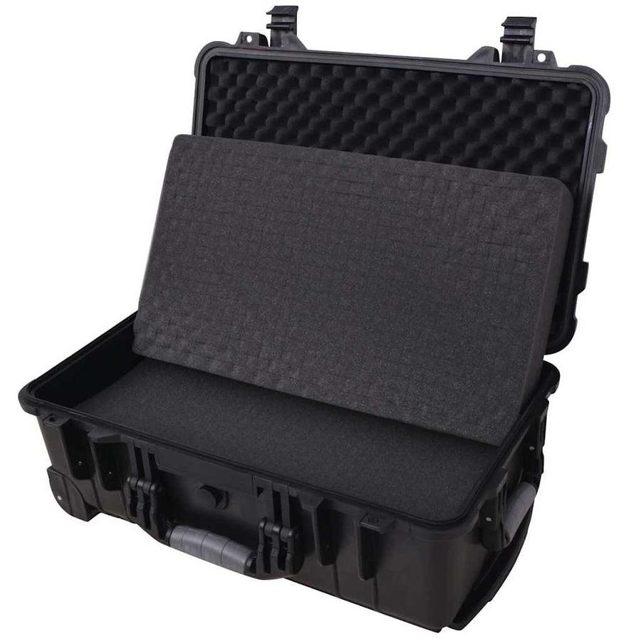 Wheel-equipped Tool/Equipment Case with Pick&Pluck Foam Inside