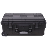 Wheel-equipped Tool/Equipment Case with Pick & Pluck - Side View