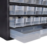 41-Drawer Plastic Storage Cabinet Tool Box - Front View