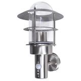 Patio Wall Light Stainless Steel Lamp - Front View