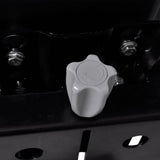 Tractor Seat with Suspension Black - Top-Down View