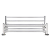 Stainless Steel Towel Rack 6 Tubes - Top-Down View