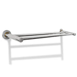 Stainless Steel Towel Rack 2 Tubes - Front View