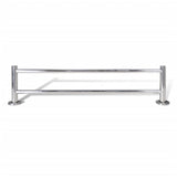 Stainless Steel Towel Rack 2 Tubes - Top-Down View