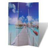 Folding Room Divider 120x170 cm Beach - Front View