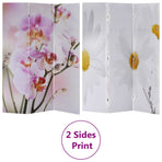 Folding Room Divider Print 120 x 170 Flower