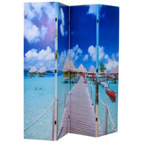 Folding Room Divider Print 160 x 170 Beach