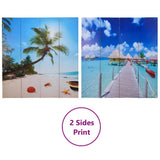 Folding Room Divider Print 160 x 170 Beach