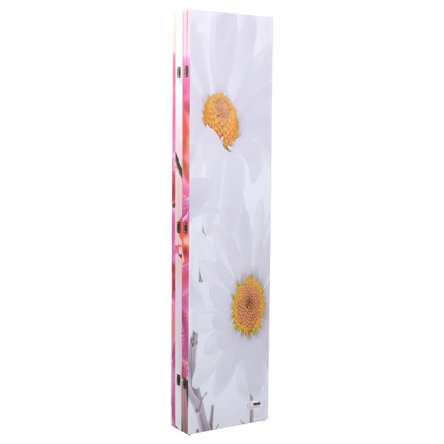 Folding Room Divider 200x170 cm Flower