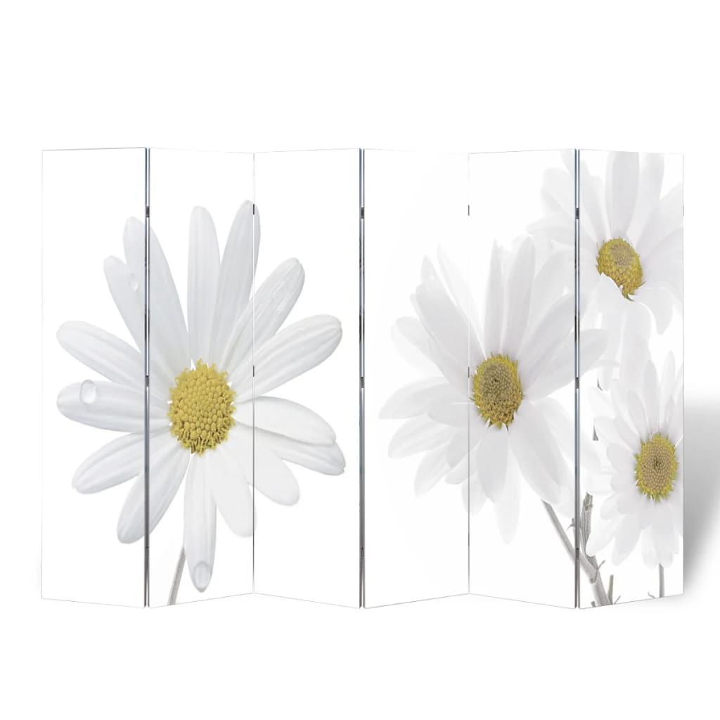 Folding Room Divider Print 217x170cm Flower