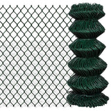 Chain Link Fence Steel 0.8x15 m Green
