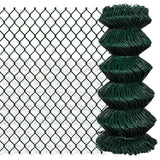 Chain Link Fence Steel 0.8x25 m Green