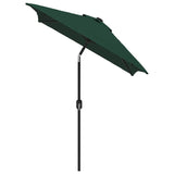 Garden Parasol 200 x 300 cm Green Rectangular - Side View