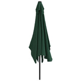 Garden Parasol 200 x 300 cm Green Rectangular - Top-Down View