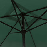 Garden Parasol 200 x 300 cm Green Rectangular - Close-Up Angle