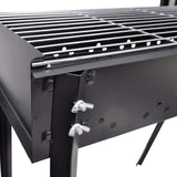 BBQ Stand Charcoal Barbecue Square 75 x 28 cm - Top-Down View