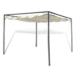 Garden Gazebo with Retractable Roof Canopy
