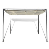 Garden Gazebo with Retractable Roof Canopy - Side View