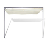 Garden Patio Awning Sun Shade Canopy Wall Gazebo - Side View