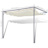 Garden Patio Awning Sun Shade Canopy Wall Gazebo - 45-Degree Angle