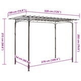 Rose Arch garden arbor Steel Garden Decoration - 45-Degree Angle